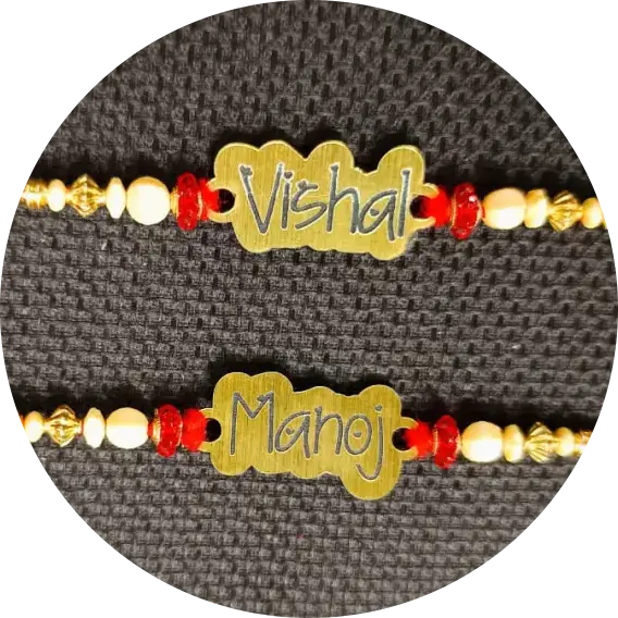 Acrylic Name Rakhi (Style 1)